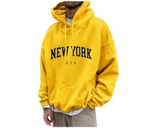 MOKBAY Felpa Boxy Fit Pullover Uomo con Cappuccio Felpa One Piece Taglie Forti Collo Alto Slim Pullover Felpe Personalizzate Sweatshirt Hoodie Oversize Felpe Uomo 5XL