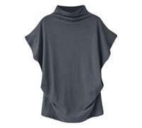 MOKBAY Maglie Donna Primavera Maglietta Fucsia Bianca Personalizzata Estiva Offerta Lampo di Oggi Manica Corta Camicia T Shirt Bianca Scollo a V Top Donna Elegante XL