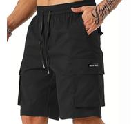 MOKBAY Pantaloni Corti Uomo Estivi Tuta Bermuda sotto Il Ginocchio Tute Leggeri Offerte Lampo del Giorno Pantaloncino Pantaloni Cargo Uomo Estivi Corti con Tasche Pantaloncini Lavoro 3XL