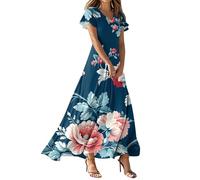 MOKBAY Vestito Donna Estivo Curvy Estivi I Miei Ordini Fatti di Recente Boho Prendisole 2025 Vestiti Estivi Lunghi Sexy Lungo Modelli Abito Bianco Donna Elegante Bianchi Abito Lungo Nero XL