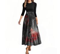 MOKBAY Vestito Halloween Adulta Pipistrello Abiti Donna Cosplay Pirata Horror Gotico Suora Costumi Sexy Costume Sexydonna Vestito Fantasma Halloween Vestiti Donna XL
