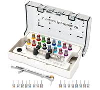 Mokemok Set di chiavi dinamometriche per impianti dentali, chiave dinamometrica universale, cacciavite, kit protesico, driver a cricchetto, strumenti di riparazione per impianti odontoiatrici,