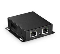 MokerLink 3 Ports Gigabit PoE Passthrough Switch, IEEE 802.3af/at PoE Repeater, 100/1000Mbps, 1 PoE in 2 PoE Out, Wall Mount, PoE Extender/Injector/Network Extender Three in one
