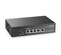 MokerLink Switch di Rete Gestito a 5 Porte 10Gbps, 5x10G Porte Ethernet RJ45, 10G/5G/2.5G/1000M/100Mbps, Larghezza di Banda 100Gbps, Switch di Rete L2 Gestione Web in Metallo