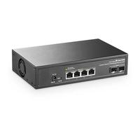 MokerLink Switch gestito a 6 porte, 10 Gbps, 4 x 10 G Etheret RJ45, 2 x 10 G SFP+, supporto 1 G e 10 G SFP+, larghezza di banda 120 Gbps, piccolo switch di rete Web gestito L2