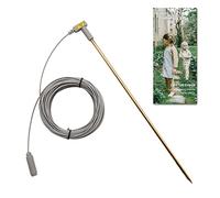 MOKIKUBA Asta di messa a terra con filo da 12,2 m, collega il corpo alla terra, ideale da usare con foglio di messa a terra, tappetino di messa a terra, federa, imbottitura (rame)