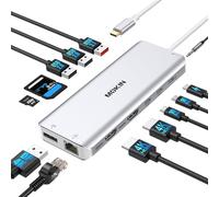 MOKiN USB C Docking Station Tripe Display
