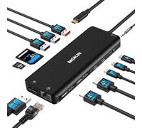 MOKiN USB C Docking Station Tripe Display