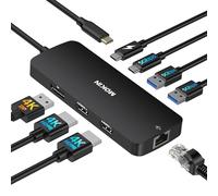 MOKiN USB C Docking Station Tripe Display