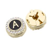 MOKKHNB 1 Paio Cufflinks Placcati con Lettera A Accessori per Adatti per Matrimonio Formali e Cerimonie Tuxedo