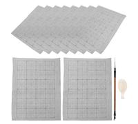 MOKKHNB 1 Set di panni per scrittura ad acqua - Set di tappetini riutilizzabili per la pratica della calligrafia cinese ad acqua con pennello e calamita - Panno per scrittura senza inchiostro per la