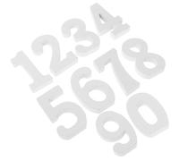 MOKKHNB 10 Pezzi Numeri Decorativi in Materiali Sintetici Chiari per Matrimonio e Banchetto, Taglio di Precisione e Verniciabili per Decorazioni Festa