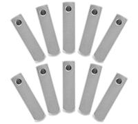 MOKKHNB 10 Pezzi Punte in Lega per Lacci delle Scarpe, Terminali Metallici Argento Opaco 24,5mm X 4mm, Resistenti e Regolabili, Accessori Eleganti per Riparazioni Fai da Te