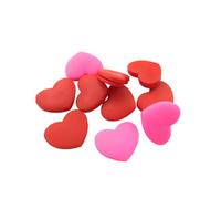 MOKKHNB 10 Pezzi Smorzatore Vibrazioni per Racchetta Tennis a Cuore | Rosso e Rosa, per Corde e Partita, Accessorio Compatto per Giocatori e Professionisti