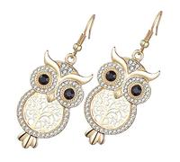 MOKKHNB 1paio Orecchini Pendente Forma Di Gufo Con Charm Albero Orecchini Dallo Stile Unico Per Donne Gioielli Di Moda Accessorio Per Occasioni Speciali e Look Giornaliero