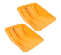 MOKKHNB 2 Pezzi Lama di Pala in Plastica Arancione per Rimozione Ghiaccio e Fango, Leggera Ampia Capacità di Spazzolamento, per Pulizia Casa e Uso Esterno