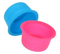 MOKKHNB 2pezzi Ciotola Sciogli Cera in Silicone Alimentare Pentolino Antiaderente Resistente Al Calore Per Scaldacera Ceretta Casa e Salone Vaso Compatto Facile Da Pulire