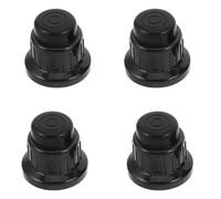 MOKKHNB 4 Pezzi Cappuccio di Accensione per Pulsante con Molla, Compatibile per Accenditori Gas Grill Nero in Plastico e Ferro per Barbecue All'aperto
