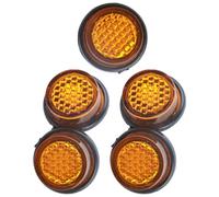 MOKKHNB 5 Pezzi Riflettore Resistente alle Intemperie per Superficie Vite e Moto M5 Targa Altamente Riflettente Materiale Plastico e Metallo, Adatto per Strade Cittadine e Rurali