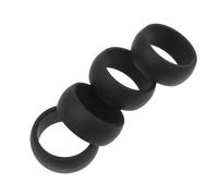 MOKKHNB Anelli Sportivi in Silicone 4 Pezzi, Protezione Dita per Esercizi Pesanti, Design Semplice e Materiale Flessibile, per Attività Sportive e Outdoor
