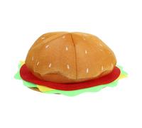 MOKKHNB Berretto Hamburger Creativo Piacevole al Tatto - Cappello da Donna per Carnevale Feste Shopping e Spettacoli Dimensioni 32 X 14 CM