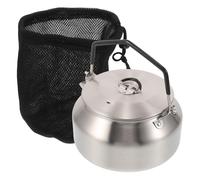 MOKKHNB Bollitore da Campeggio Leggero e Compatto 1 l in Acciaio Inossidabile Design Ergonomico per Esterni, per Pesca e Escursionismo