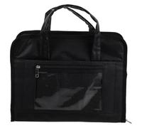 MOKKHNB Borsa portadocumenti/valigetta: organizer per documenti con chiusura a cerniera, maniglia e lucchetto - Borsa portatile per documenti, ideale per viaggi di lavoro e trasporto di certificati.