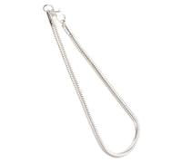 MOKKHNB Bracciale Donna Catena Serpente Argento Placcato in Rame con Spina Leggero e Liscio Regalo Elegante per Festa Anniversario e Uso Quotidiano