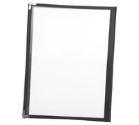 MOKKHNB Cartella Menu Trasparente in PVC Flessibile Pagine Facciate Raccoglitore Leggero Antiscivolo per Ristoranti e Bar Copertina Resistente per Menù e Documenti