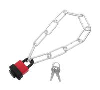 MOKKHNB Catena Antifurto per Biciclette e Cancelli Esterni in Ferro 50x2x0,5cm con Blocco Resistente alle Intemperie e Chiusura Flessibile senza Chiave per Parcheggio Notturno
