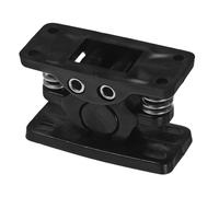 MOKKHNB Chiavistello Robusto per Cancelli in Legno e Porte con Chiusura Sicura, Materiale Plastico Nero, Molla Integrata per Uso Domestico e Industriale
