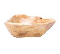 MOKKHNB Ciotola Creativa di Legno Massello Intaglio Manuale Radici per Frutta Snack e Cereali Adatta a Soggiorno e Ambienti Moderni Stile Casuale