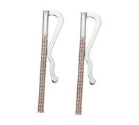 MOKKHNB Clip per Banconote e Carte di Credito Portafoglio in Lega Argento 2 Pezzi Set Fermasoldi Elastico Resistente e Facile da Trasportare