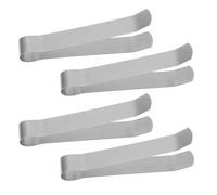 MOKKHNB Clip Spegnicandele Leggero e Resistente Set 4 Pezzi in Acciaio Inossidabile Argento, Strumento Affidabile per Spegnere la Fiamma, Previene la Bruciatura dello Stoppino