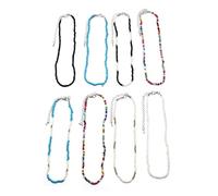 MOKKHNB Collana Corta Stile Boho Fatta a Mano Perline Colorate in Pizzo Gioielli da Collo Eleganti e Resistenti Adatta per Uso Quotidiano e Spiaggia Set 8 Pezzi