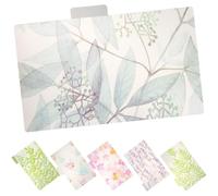MOKKHNB Divisori 6 Fori in Plastica Pp Trasparente per Raccoglitori 6 Pezzi Etichette Colorate per Organizzare Pagine e Documenti Ufficio