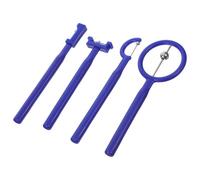 MOKKHNB Esercitatori Linguali per 4 Pezzi in Pp e Acciaio Inossidabile per Riabilitazione Orale e Terapia del Linguaggio Design Ergonomico e Forma Unica