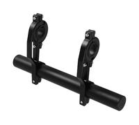 MOKKHNB Estensione Supporto per Luci e Accessori del Manubrio in Lega di Alluminio della Bici Nero, Multi-Funzione Spazio Extra per Ciclismo Urbano e Avventura