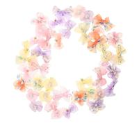 MOKKHNB Fermagli per Chioma a Fiocco per Bambina Piccoli e Antiscivolo, 40 Pezzi in Rete 6,5x4,5x0,8cm, per Mattine Impegnate e Uscite in Famiglia