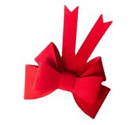 MOKKHNB Fiocco Rosso Grande in Feltro Leggero Design a Strati Multipli, Decorazione Natalizia Creativa per Albero di Natale e Ghirlande