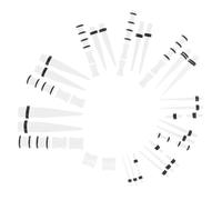 MOKKHNB Kit per Creazione Gioielli 48 Pezzi di Orecchini a Forma di Cuore in Acrilico Bianco, Stile Creativo e Unico per Feste e Performance di Danza