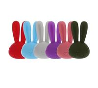 MOKKHNB Marcatori per a Forma di Coniglio in Silicone Set da 6 Pezzi, Decorativi e Facili da Trasportare, per Feste e Scene Party