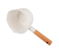 MOKKHNB Mestolo in Legno con Manico Lungo Ergonomico Paletta Cucina Ecologica per Bagno e Cucina Design e Facile da Adatto per Risciacquo e Uso Quotidiano