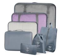 MOKKHNB Organizer Valigia da in Poliestere Resistente Borse Organizer per Vestiti Scarpe e Accessori con Zip Liscia e Manici Integrati Adatto per Viaggi Brevi e Lunghi