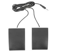 MOKKHNB Pedale Doppio per Percussioni Elettriche in ABS Nero, Effetto Sustain Continuo, Adatto per Performance Musicali Professionali
