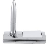 MOKKHNB Penna con Base in Metallo Argento e Base Originale per Ufficio e Hotel, Penna da Scrivere Delicata con Design Ergonomico per Festa Scuola Decor