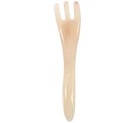 MOKKHNB Pettine con Testina a Tre Punte in Resina Beige per Massaggio del Capelluto per Massaggio e Stimolazione della Circolazione Dedicato a Donne in Spa