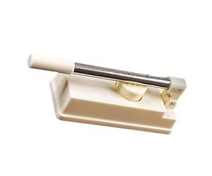 MOKKHNB Pressa Manuale per Impasto in Abs e Acciaio Inox Bianco Struttura Profonda, Facile da Pulire, fare Ravioli e Pierogi in Cucina