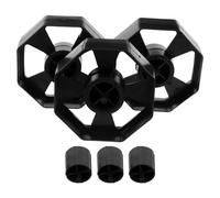 MOKKHNB Ruota di Ricambio per Dispenser Nastro da Tavolo con Anima a Rullo Mobile, Set da 3 Pezzi Nero, Riduce l'Atrito, per Casa e Viaggi