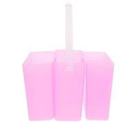 MOKKHNB Secchio per Lavaggio Pennelli da Pittura 3-in-1 in Plastica Rosa Design Quadrato, Componenti Smontabili e Manico Integrato per Artisti e Principianti in Piccoli Studi